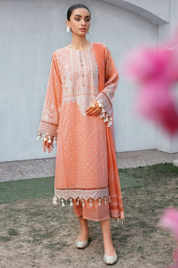 Alkaram ED 06B 22 Coral Meraki Embroidered Lawn 2022 Online Shopping